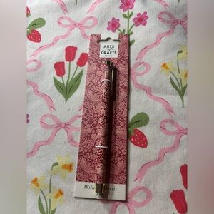 New Arts & Crafts Society William Morris Pattern Rollerball Pen Strawberry Thief